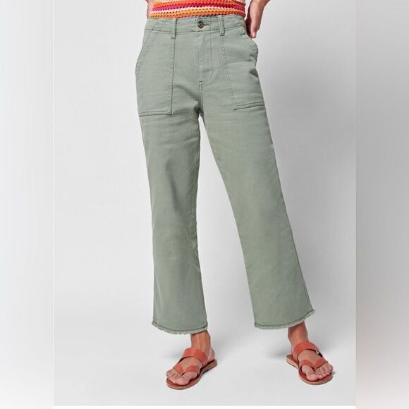 Faherty Utility Pant Olive in organic cotton 26 - Picture 1 of 9
